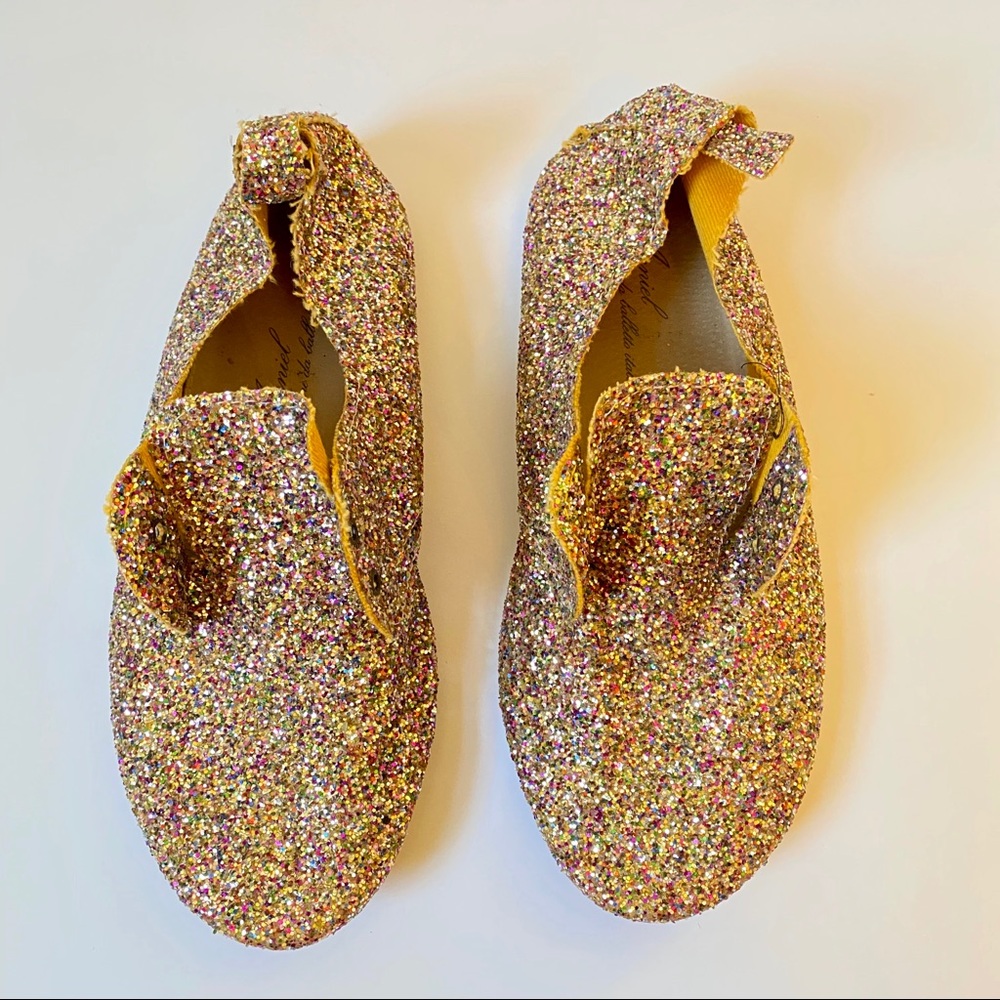 Anniel glitter slip on loafer flat shoe size 8-38